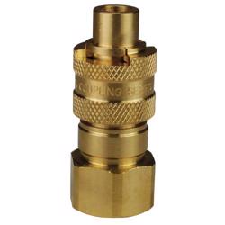 N4F3-B Brass Dix-Lock™ N-Series Bowes Interchange Female Thread Plug